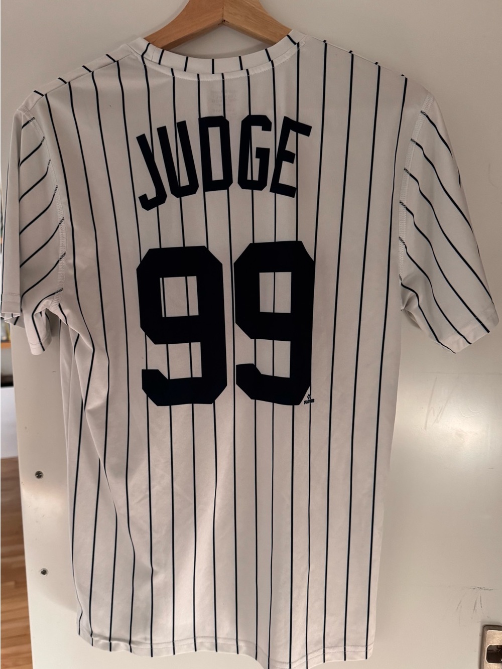 Yankees  Aaron Judge #99 New York Pinstripe Tee Genuine unisex Youth L 14/16